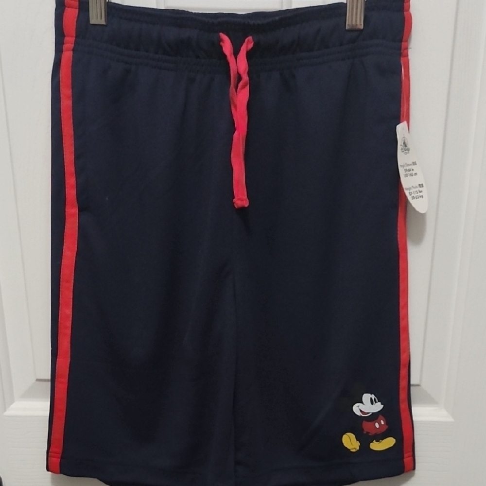 Disney Blue and Red Mickey Mouse Athletic Shorts